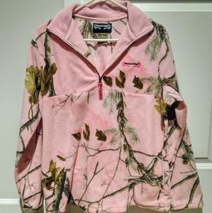 Pink RealTree Fleece Camo Pullover